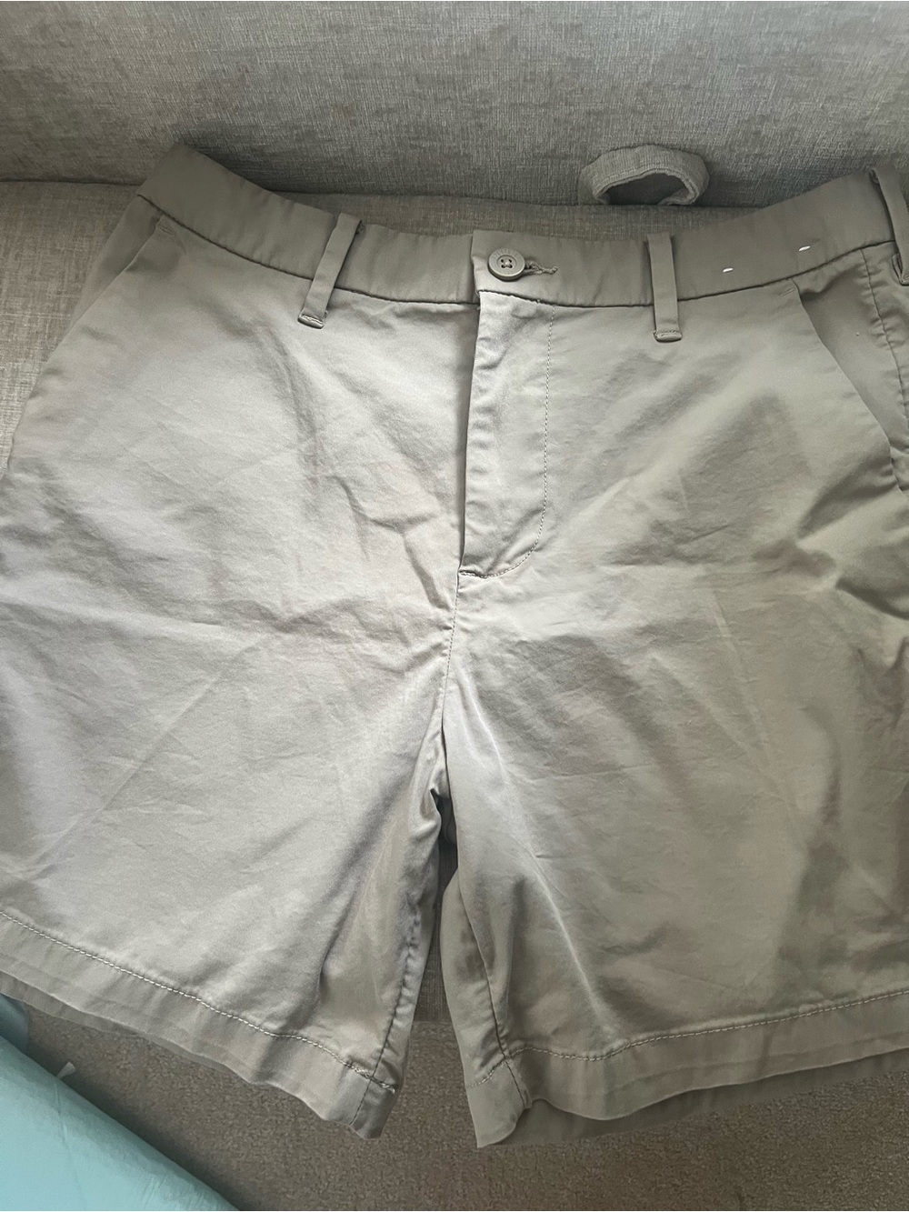 Hollister Men's Casual Shorts - Khaki Flat Front